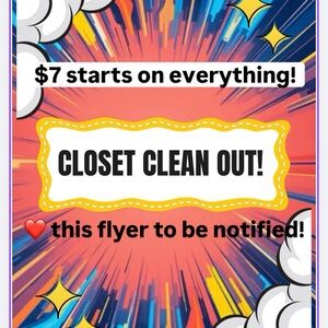 Closet Clean Out Flyer